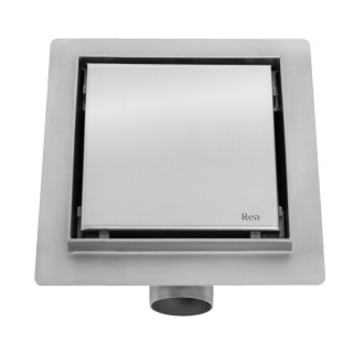 REA NEO Odtokový žlab 150x150 broušený nikl REA-G6207
