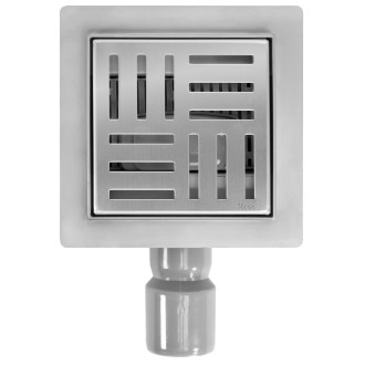 REA CROSS Odtokový žlab 120x120, broušený nikl REA-G6200