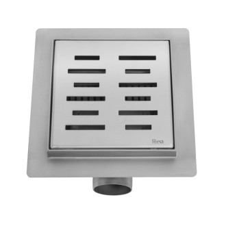 REA LINE Odtokový žlab 120x120 broušený nikl REA-G6204
