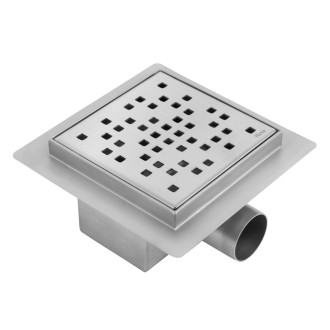 REA DOTS Odtokový žlab 120x120 broušený nikl REA-G6202