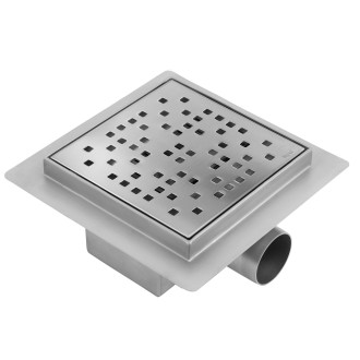 REA DOTS Odtokový žlab 150x150 broušený nikl REA-G6203