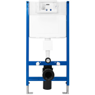 REA Podomítkový WC systém + tlačítko chrom REA-E0009