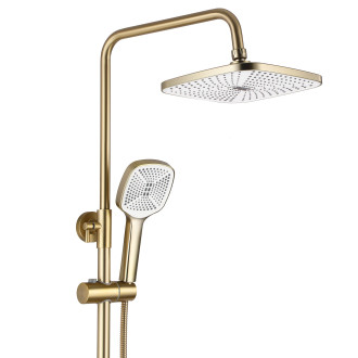 REA ARGUS Sprchový set, broušená zlatá REA-P7841