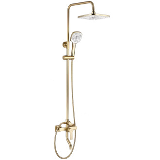 REA ARGUS Sprchový set, broušená zlatá REA-P7841