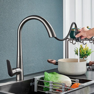 REA Ross kuchyňská baterie, broušený nikl inox REA-B5314
