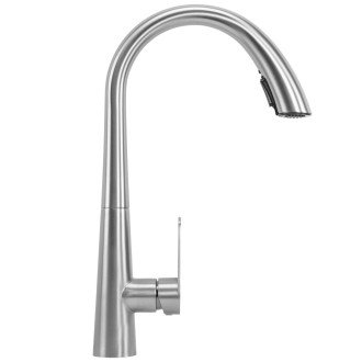 REA Ross kuchyňská baterie, broušený nikl inox REA-B5314