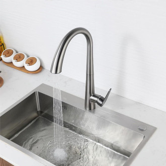 REA Ross kuchyňská baterie, broušený nikl inox REA-B5314
