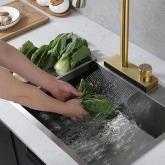 Rea Kuchyňská baterie REA CONOR BRUSH GOLD REA-B6312