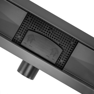 REA Odtokový žlab Pure Neox - matný černý REA-G6605