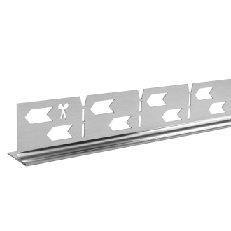 Listwa spadkowa brodzikowa 120cm brush nickel