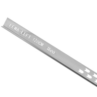 Listwa spadkowa brodzikowa 120cm brush nickel