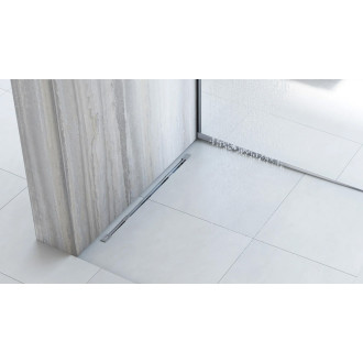 Listwa spadkowa brodzikowa 120cm brush nickel