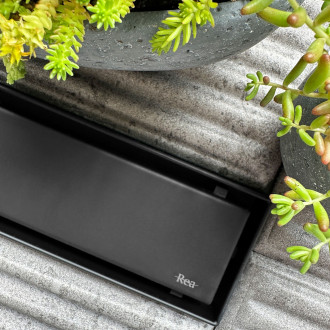 REA Odtokový žlab Neox Pro černá 80 REA-G7803