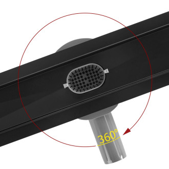 REA Odtokový žlab Neox Pro černý 70 REA-G7802