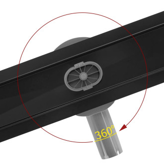 REA Odtokový žlab Neox Pro černá 60 REA-G7801