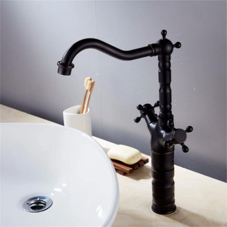 REA Rustico umyvadlová kuchyňská baterie - Old Black REA-B5520