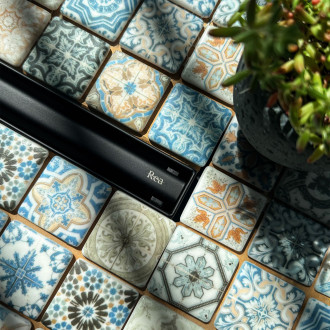 REA Odtokový žlab Neox Slim pro black 100 REA-G2712