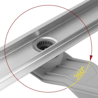 REA Odtokový žlab Neox Superflow, broušený nikl 90 REA-G2708