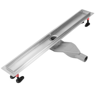 REA Odtokový žlab Neox Superflow, broušený nikl 90 REA-G2708