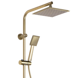 REA Bravo sprchový set, broušená zlatá REA-P4121