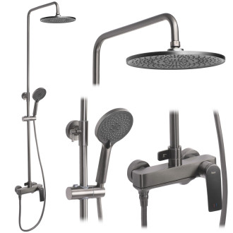 REA Avalon sprchový set, Titanium REA-P2401