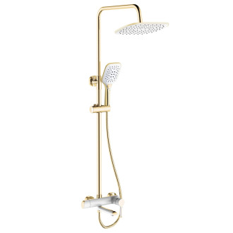 REA Melia sprchový set, bílá-zlatá REA-P2406