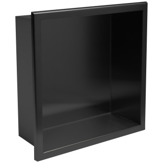 REA Zápustná police pro vestavbu 30x30cm, černá matná  REA-05603