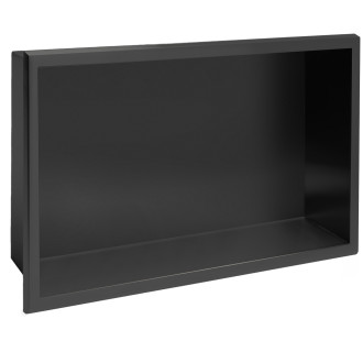 REA Zápustná police pro vestavbu 30x45cm, černá matná  REA-05604