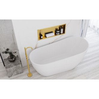 bathroom shelf 30x60 gold brush