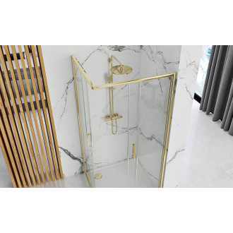 Rea Sprchový kout REA PUNTO 80x100 Gold KPL-K2442
