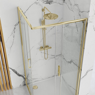 Sprchový kout REA PUNTO 80x80 Gold