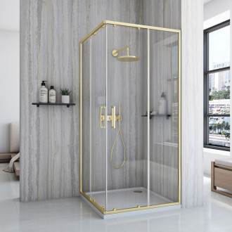 Rea Sprchový kout REA City 80x80 Gold Brush KPL-K6444