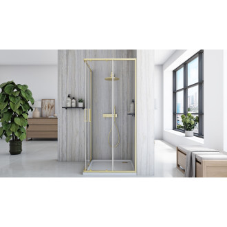 Rea Sprchový kout REA City 80x80 Gold Brush KPL-K6444