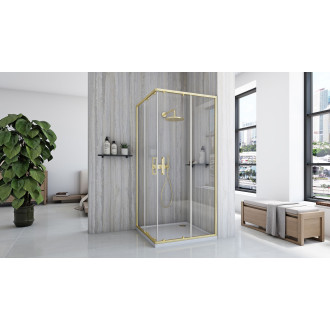 Rea Sprchový kout REA City 80x80 Gold Brush KPL-K6444