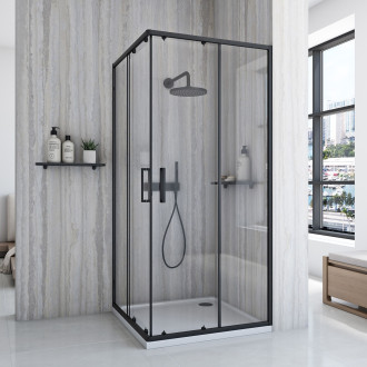 Sprchový kout REA City  90x90 Black