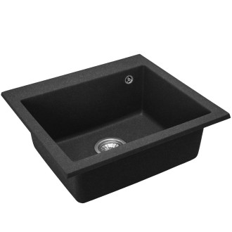 REA West XL - kuchyňský dřez - černá žula  ZLE-00116