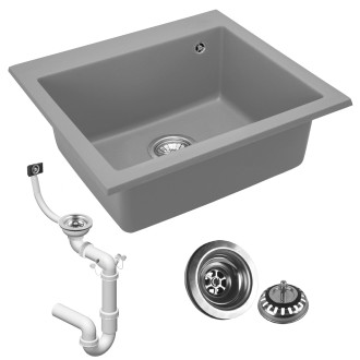 REA West XL - Kuchyňský dřez - šedá žula ZLE-00117