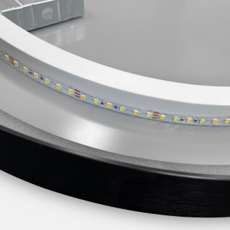 REA Zrcadlo LED 50cm černá HOM-05511