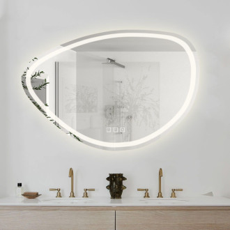 REA Zrcadlo FOG LED 70x100cm  HOM-05516