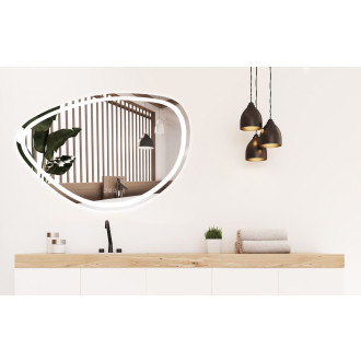 REA Zrcadlo FOG LED 70x100cm  HOM-05516