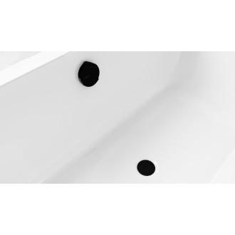 Vanová souprava s napouštěním, bovden, délka 600mm, zátka 72mm, černá mat 71851.21