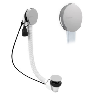 Vanová souprava s napouštěním, bovden, délka 1200mm, zátka 72mm, chrom 71857 53683 71857