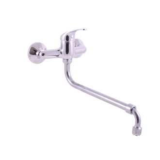 RAV SLEZÁK SÁZAVA Baterie dřezová/umyvadlová nástěnná, s vytahovacím ramínkem SA301.0/25