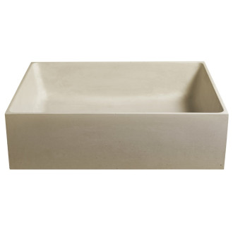 FORMIGO betonové umyvadlo na desku, 47,5x36,5cm, žlutá FG122
