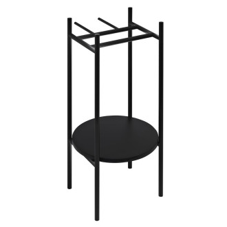 PUNO podstavec pod kulatá umyvadla 375x830x448xmm, černá SKA380-2 57323