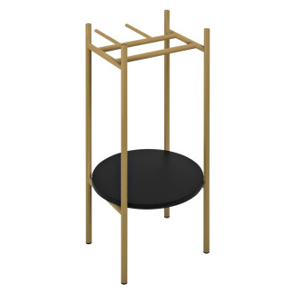 PUNO podstavec pod kulatá umyvadla 375x830x448xmm, zlato mat SKA380-5 57331