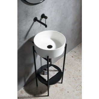PUNO podstavec s umyvadlem 375x870x448xmm, černá SKA380-2-01