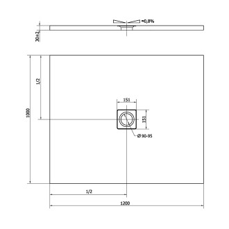 FLEXIA vanička z litého mramoru s možností úpravy rozměru, 120x100cm, béžová mat