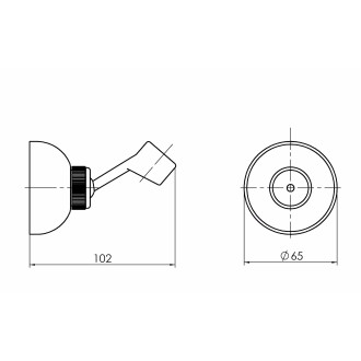 držák sprchové růžice DUPLEX METAL otočný 623004 OLBA623004