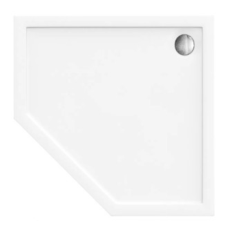 Rea DIAMOND pětiúhelníková sprchová vanička 80x80 bílá REA-K8544